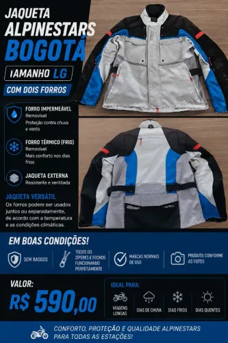 Jaqueta Alpinestar Bogotá... tam. L G