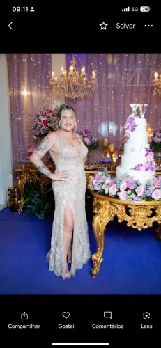 Vestido festa luxo