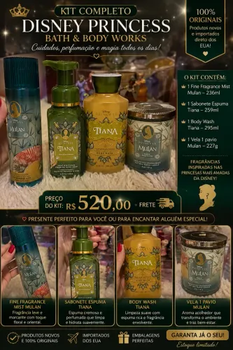 Edição limitada BBW princesas único kit !
