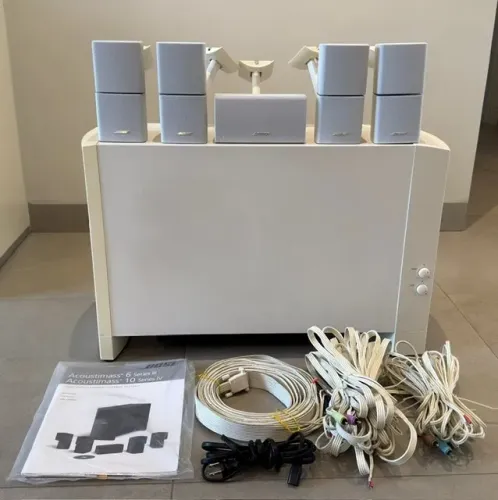 Bose Acoustimass 10 Series IV Branco - 5.1 Completo com Acessórios Originais