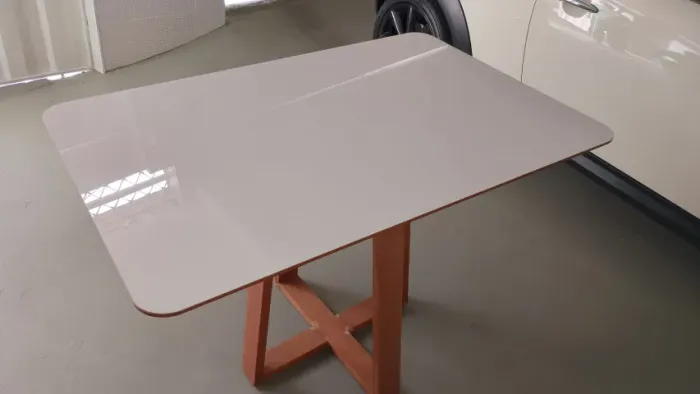 Mesa de Jantar tampo de vidro