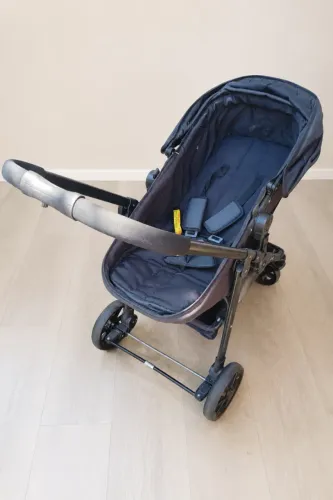 Carrinho  de bebe Galzerano 1440NBL com função moisés