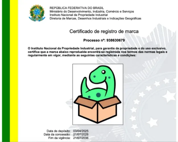Vendo 2 MARCAS REGISTRADAS prontas para uso - COM REGISTRO DE CONCESSAO INPI até 2036