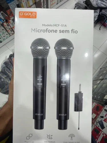 2 MICROFONES SEM FIO PROFISSIONAL