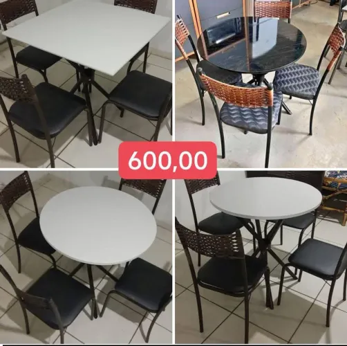 Mesas 4 cadeiras