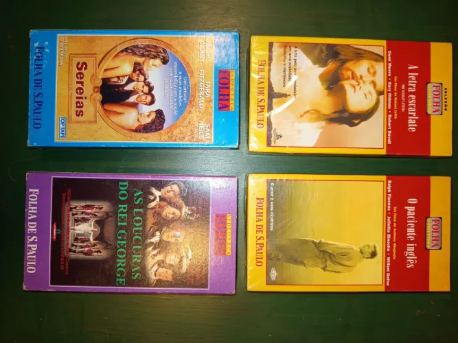 Lote de 4 fitas VHS, FILMES. Visite meu perfil,+ itens a venda