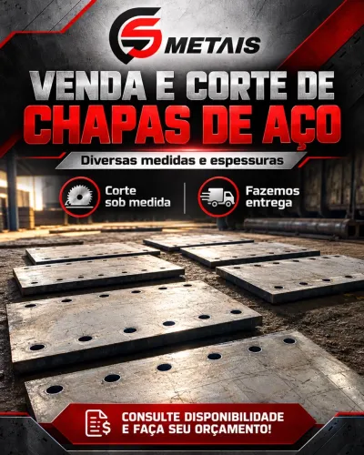 Chapas de aço e aço inox 