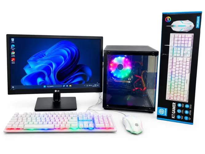 Pc completo para estudos trabalho novo com garantia