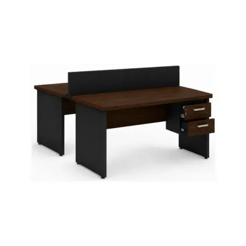 Mesa Para Escritório Com Gaveteiro Chave E Tomadas Funcional Moderna Premium 63090