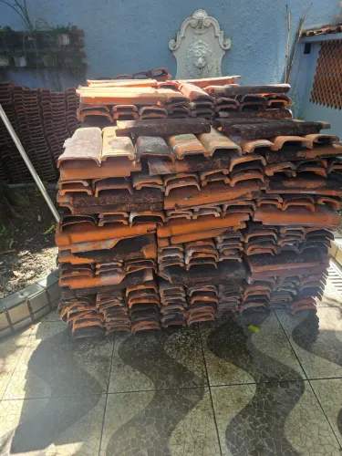 Telhas de barro plan e dupla