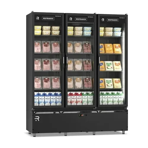 EXPOSITOR AUTO SERVIÇO VANGUARD RESFRIADOS - 3 PORTAS | ASVR3P - 220V - R$ 8.999