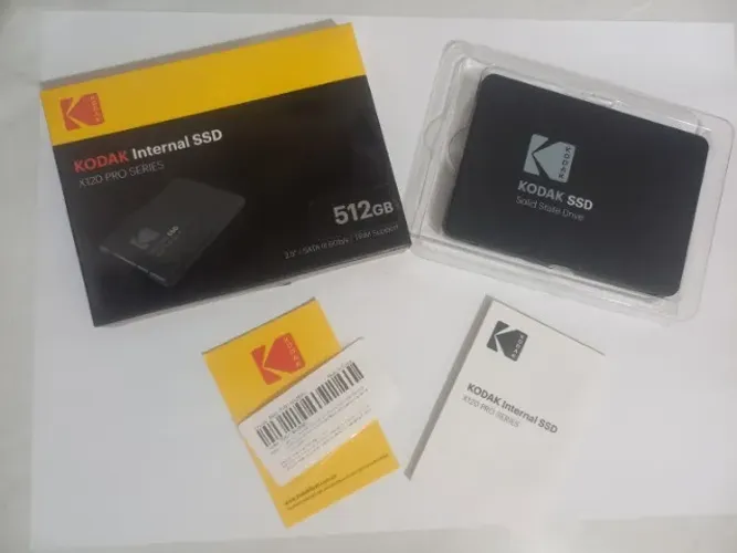 HD SSD Interno Kodak 512GB - X120 Pro Series _ Na caixa com manual