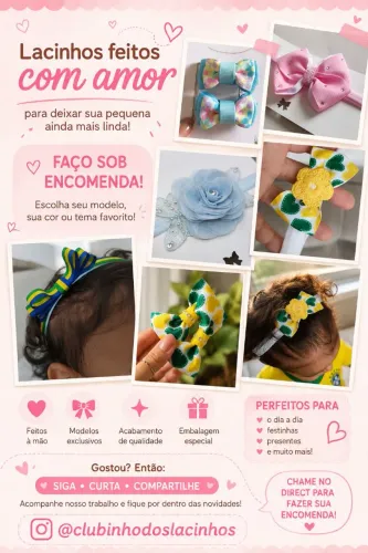 Faço laços sob encomenda 