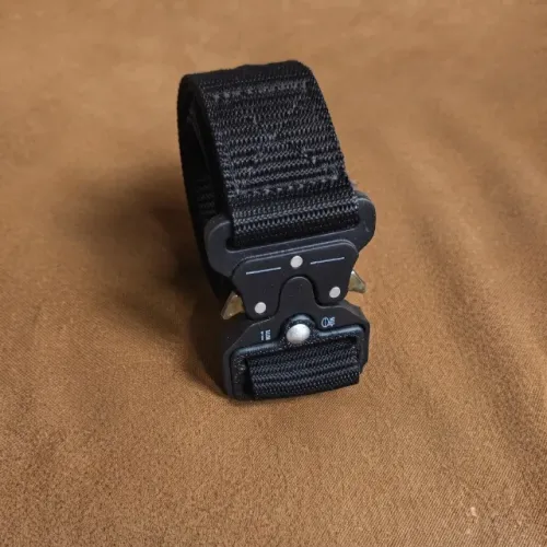 Cinto Tático Masculino Em Nylon Fivela Engate Rápido Sem Furos - Pronta Entrega para Mosso