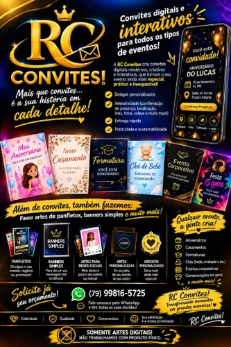 RC CONVITES- convites e artes digitais