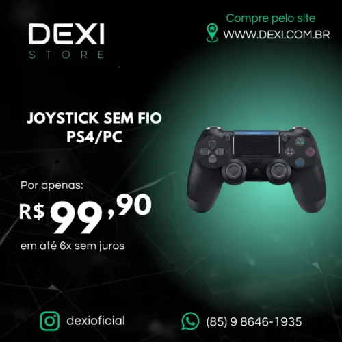 JOYSTICK SEM FIO PS4 E PC