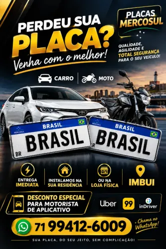 Placas Mercosul 