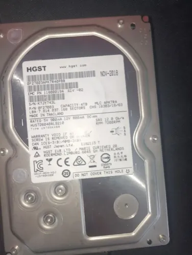 HD HGST Ultrastar 7K6000 4TB SAS 12Gb/s 7200 RPM 3.5'