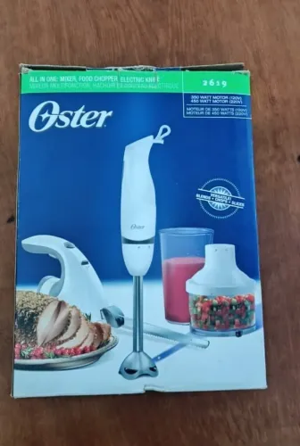 Oster - Tudo em um: Mixer, Processador e Faca elétrica