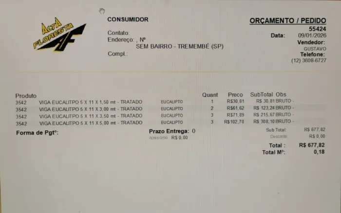 Vigas de Eucalipto Tratado