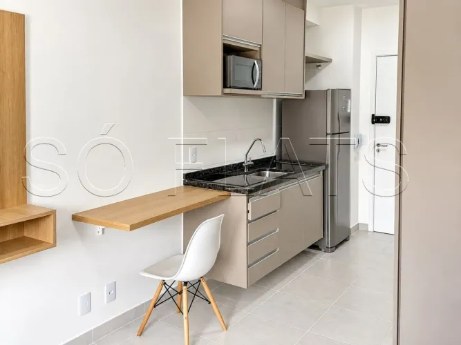 Residencial Viva Benx Vila Olímpia, flat disponível para locação contendo 24m² e 1 dorm.