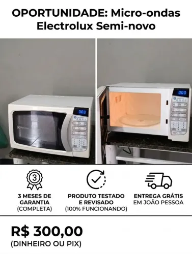 Microondas semi-novo