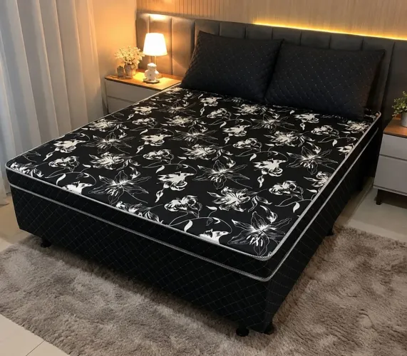 Promoção cama box casal nova direto de fábrica com dois travesseiros de brinde