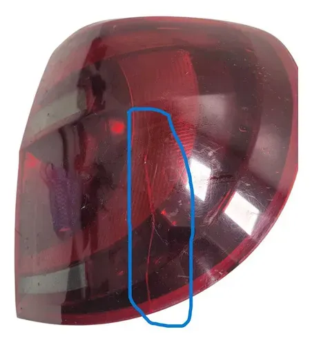 Lanterna Traseira Direita Vw Fox 2010 Á 2014 C Detalhes Direito/passageiro Vermelho