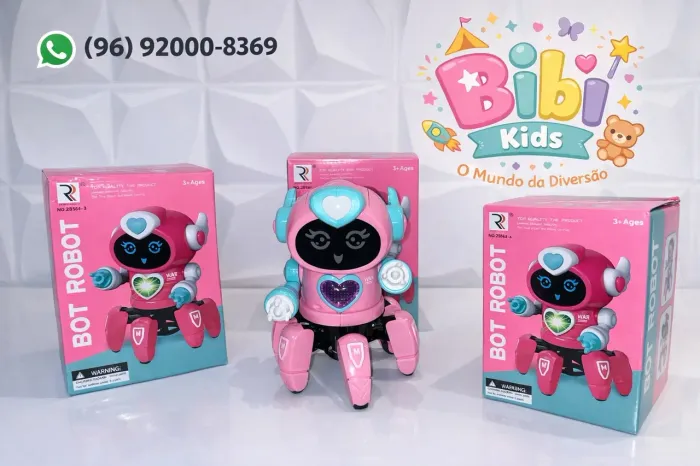 BRINQUEDO/PRESENTE INFANTIL ROBÔ DIVERTIDA LUZ E SOM