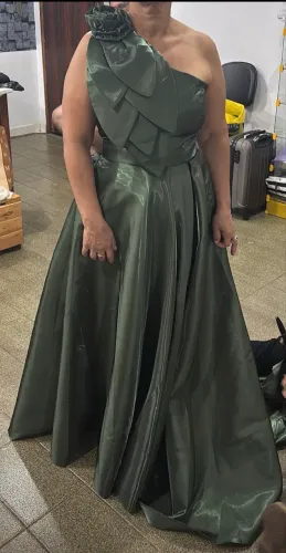 Vestido Festa Verde Oliva