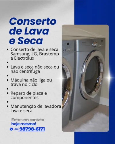 Conserto de Lava e Seca em Fortaleza | Assistência Técnica Lava e Seca