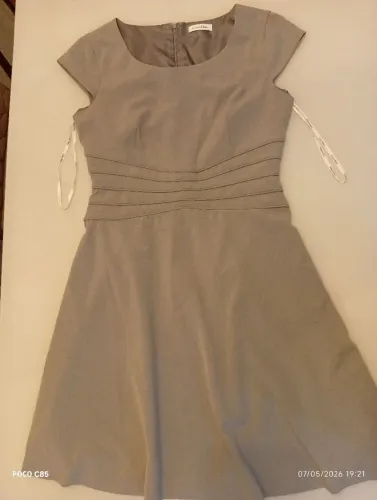 Vestido cinza Calvin Klein