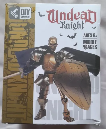 Blokees Blocos de Montar | Undead Knight Cavaleiro Medieval Dourado | Peças de montar LEGO
