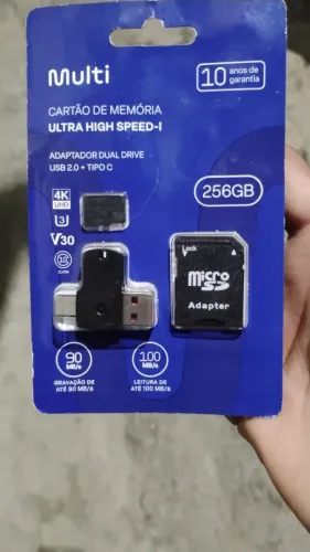 Cartão de memória com adaptador