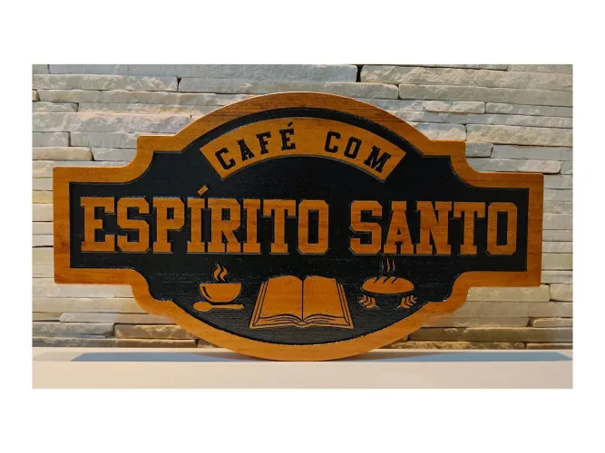 PLACA ENTALHADA PERSONALIZADA EM MADEIRA 
