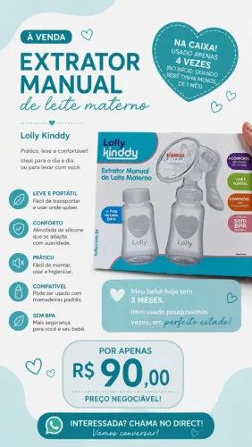 Extrator de leite manual