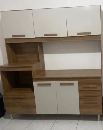 KIT COZINHA - Armário modulado e balcão c/pia (torneira com filtro junto)