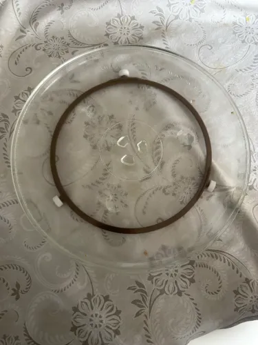 Prato de vidro para microondas 