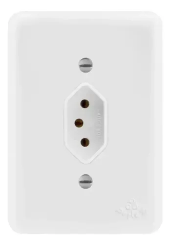 Tomada Simples 10a 250v Placa Pumalux Perlex 2311