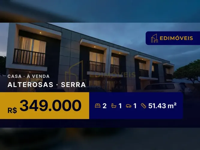 Casa 2 quartos em Alterosas, espaço externo e sem taxa de condomínio