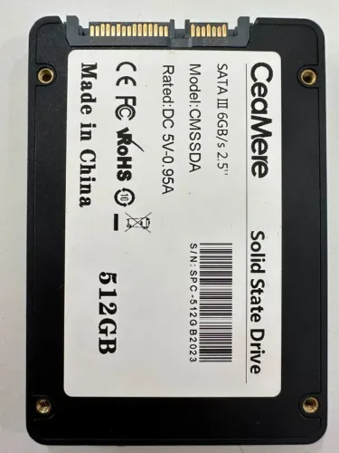 SSD CeaMere Seminovo 512GB