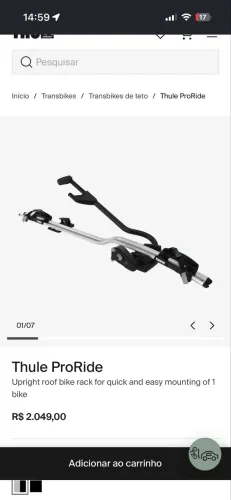 Vendo Transbike Thule ProRide