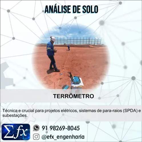 Análise de solo para aterramento e SPDA