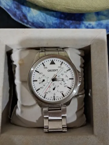 Relógio Masculino Orient Multifunção em Aço Inox (Original) - 100m