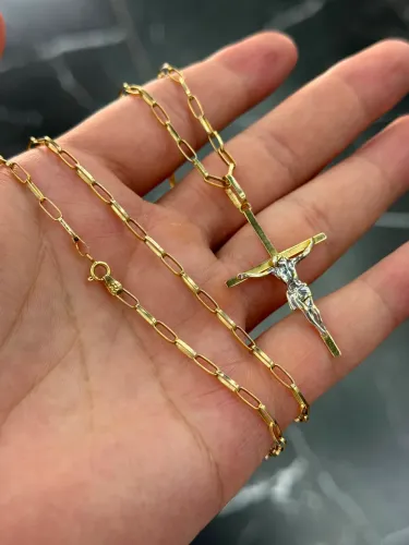 Corrente de Ouro 18k Maciça Cartier 65cm 8g