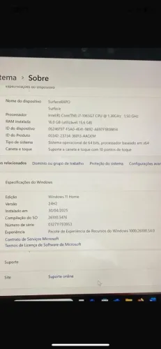 Microsoft Surface Pro 7 I7 16gb 256gb 12,3 Pol