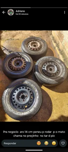 4 rodas de ferro aro 14