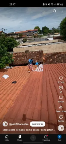 Impermebializaçao telhado de barro