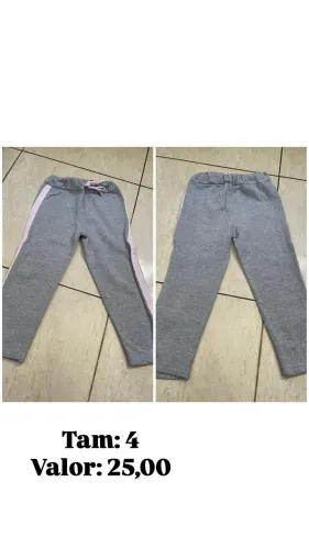 Calça de moletom infantil