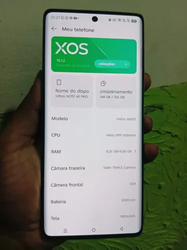 Infinix NOTE 40 PRO 256GB 16GB RAM